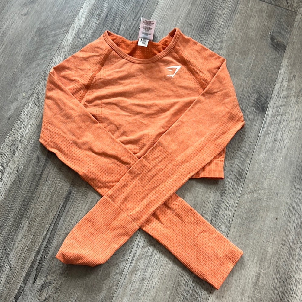 gym shark cropped long sleeve